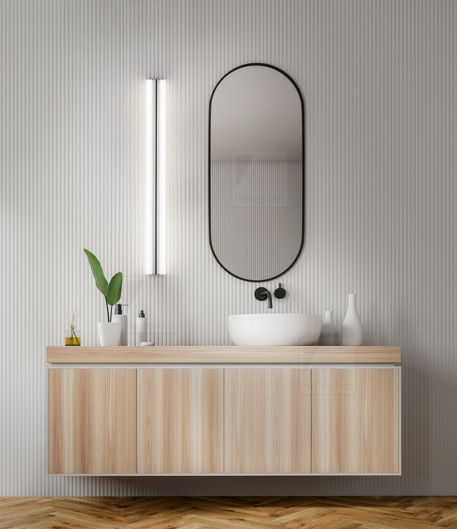 Helestra LOOM  applique Plafonnier Acier chrome