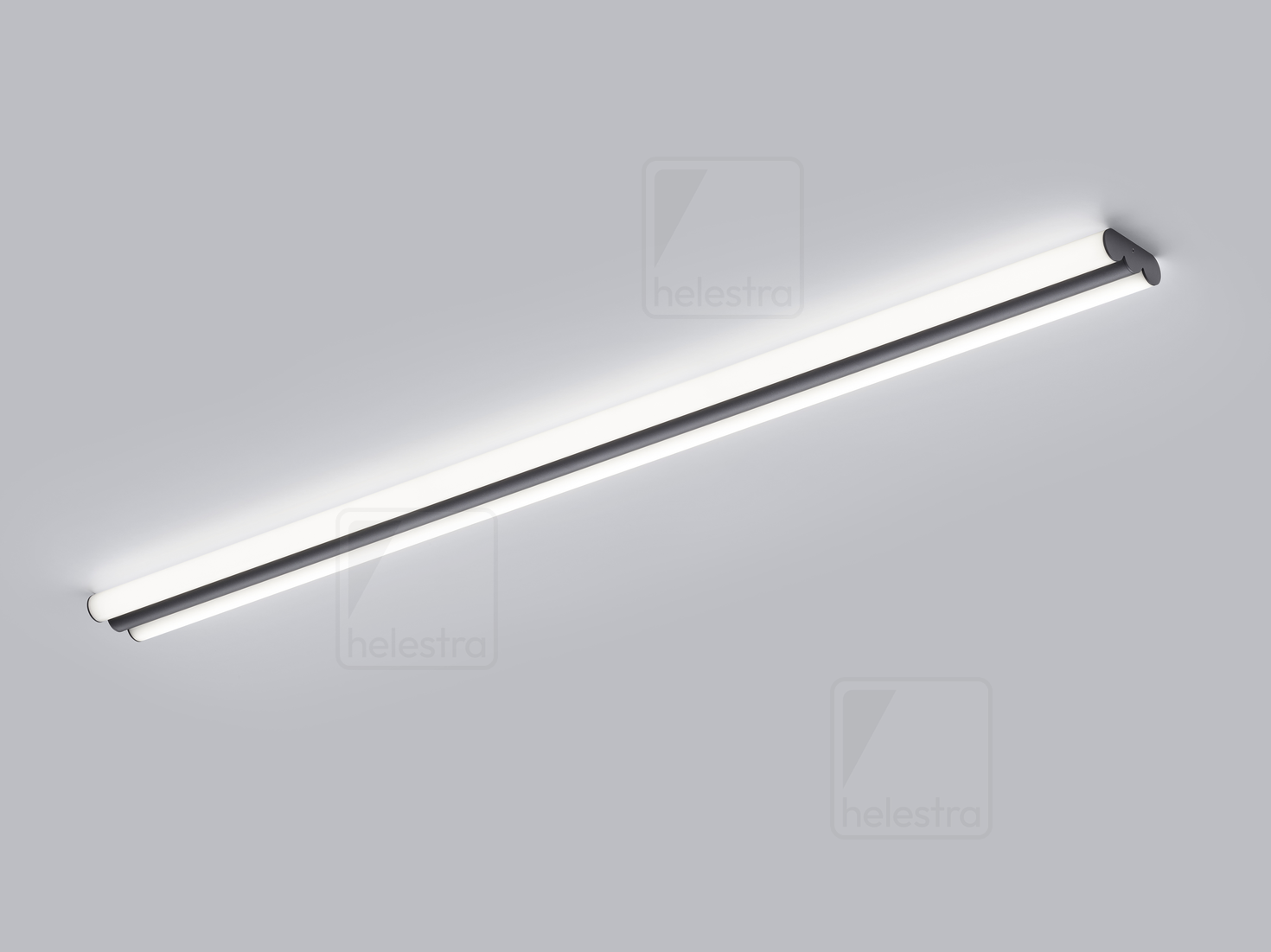 Helestra LOOM  wall luminaire ceiling luminaire steel mat black