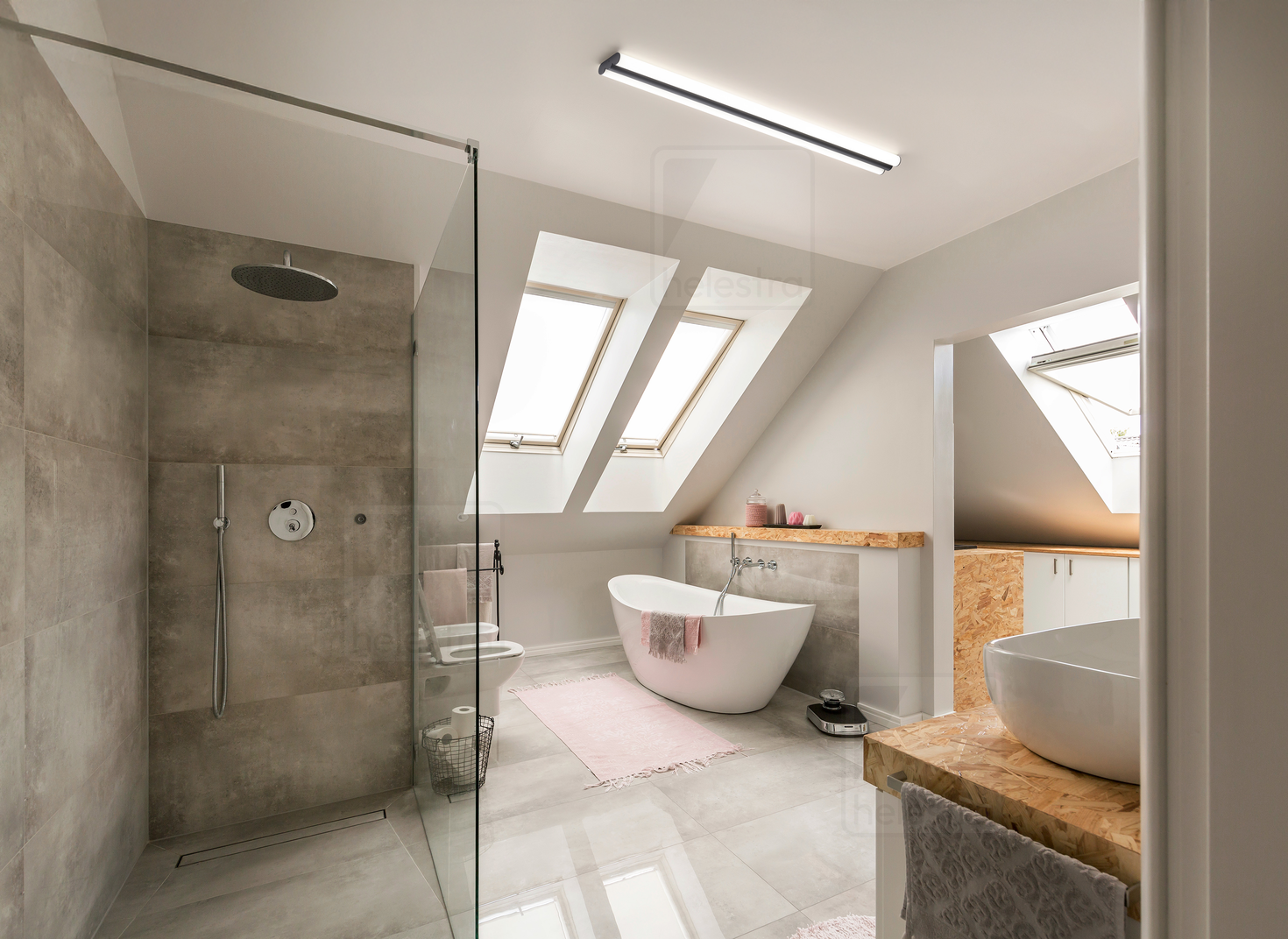 Helestra LOOM  applique Plafonnier Acier noir mat