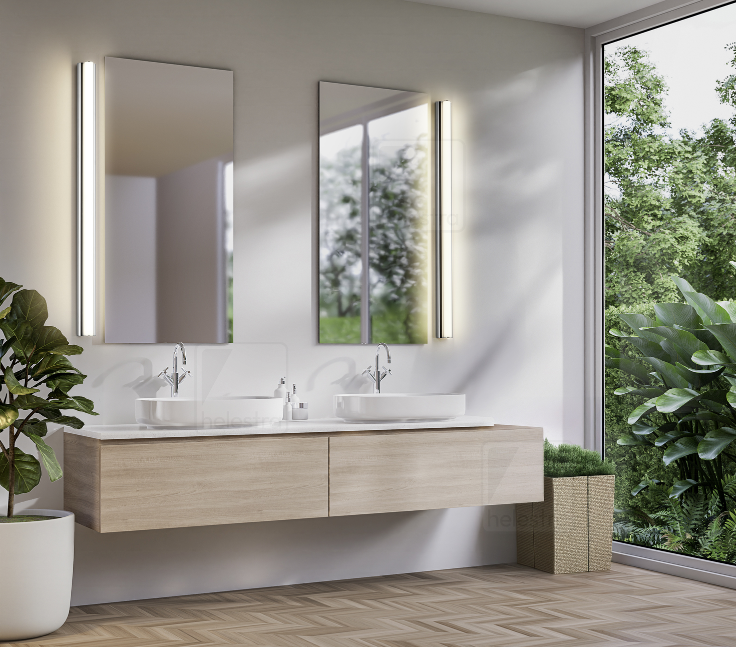 Helestra LOOM-2  applique Acier chrome