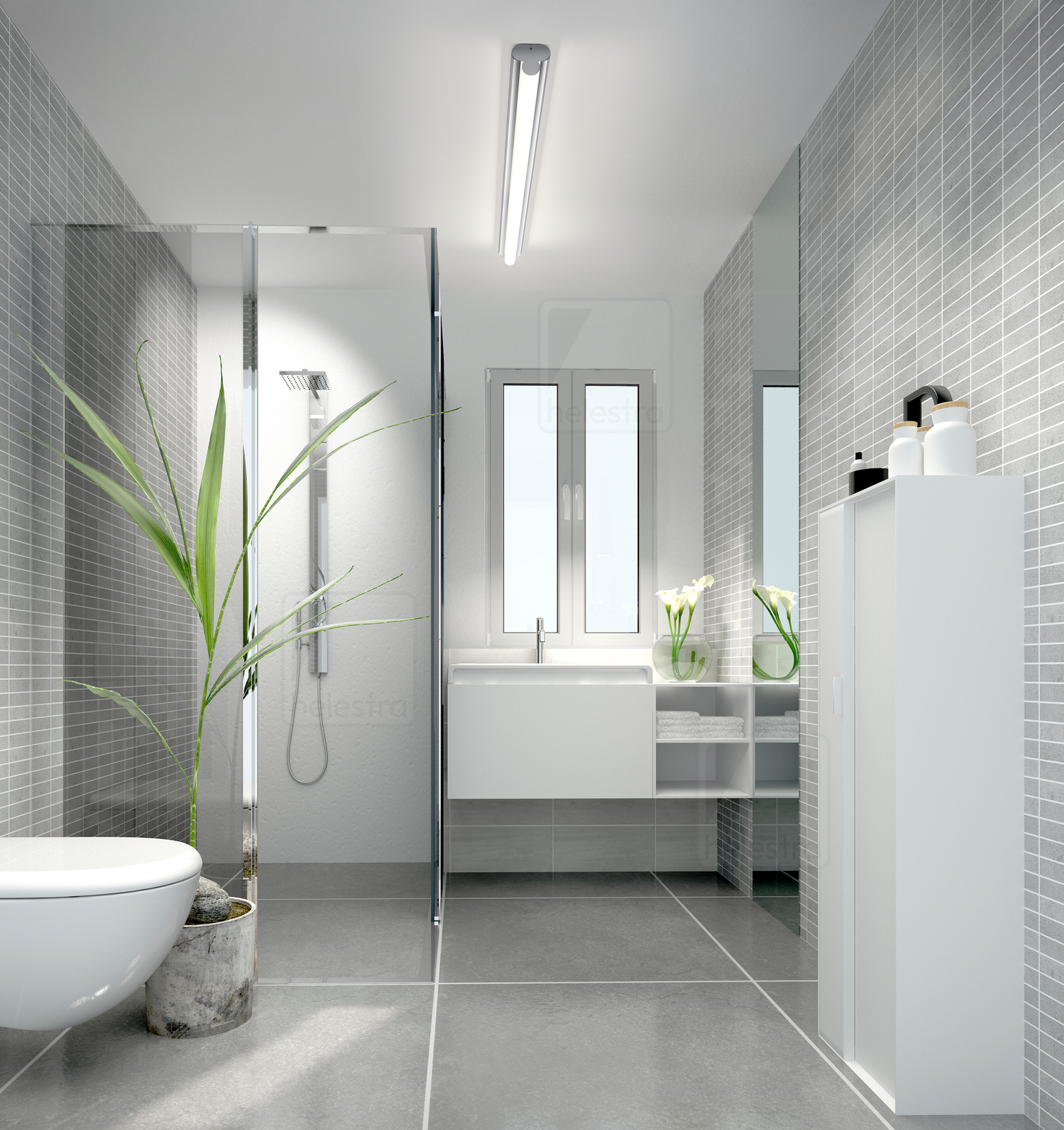 Helestra LOOM-2  applique Acier chrome