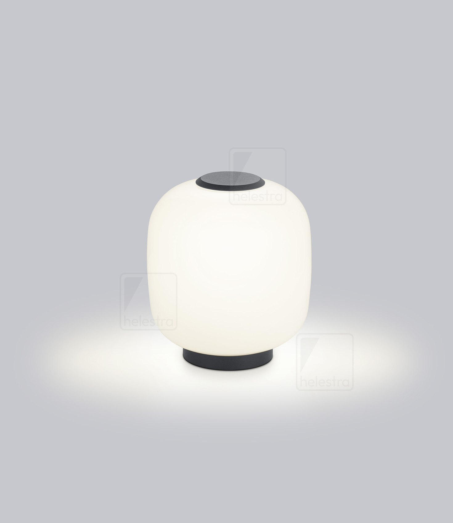 Helestra MILO  lampe de table aluminium noir mat