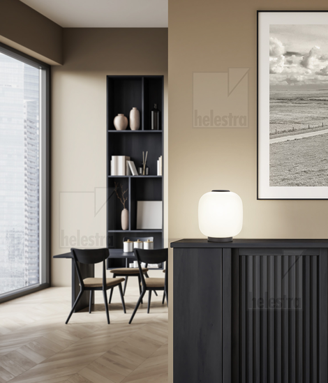 Helestra MILO  table luminaire aluminium mat black