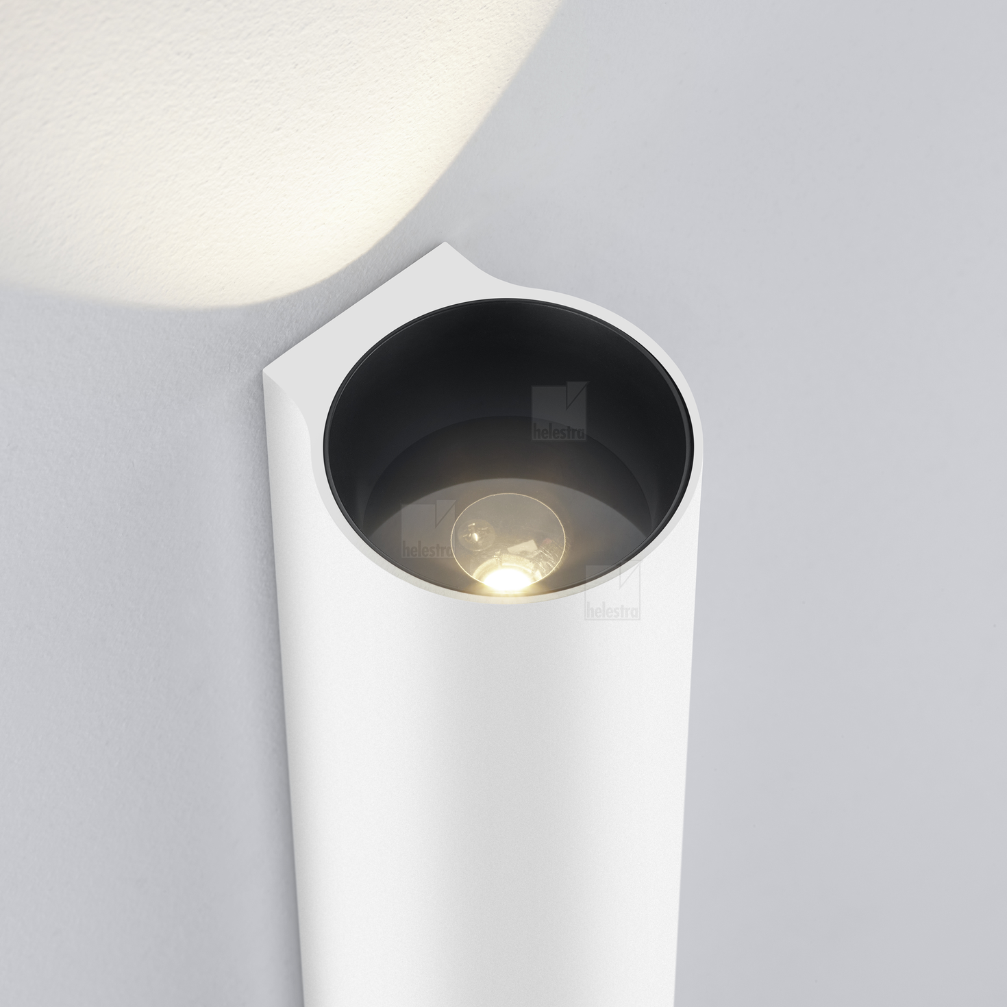 Helestra NIO  applique aluminium blanc mat