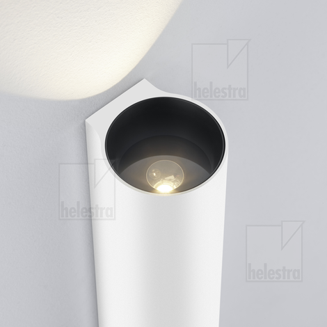 Helestra NIO  wall luminaire aluminium mat white