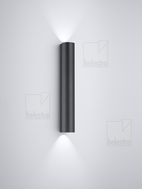 Helestra NIO  wall luminaire aluminium mat black
