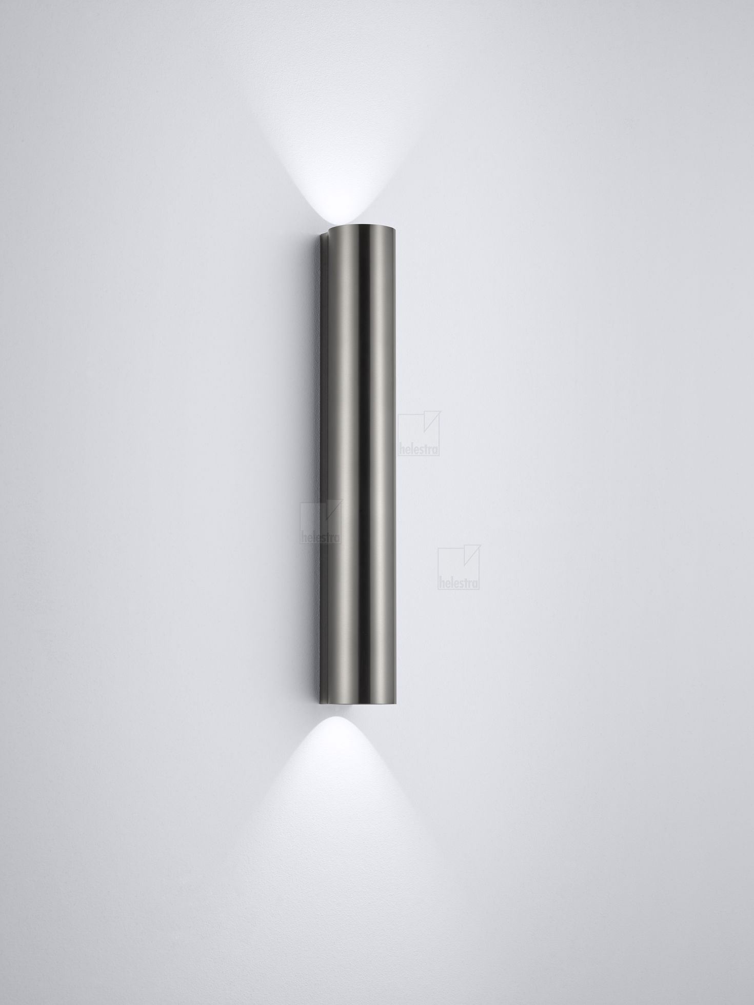 Helestra NIO  applique aluminium gris titane anodisé