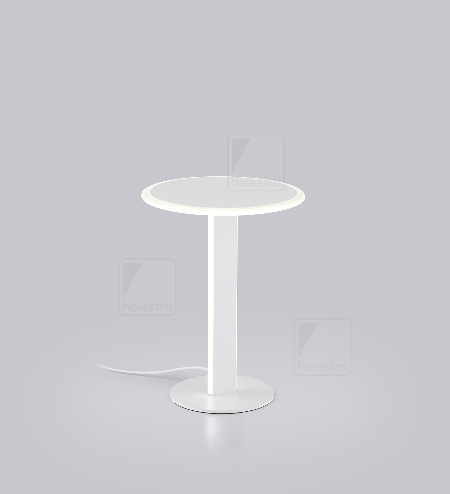 Helestra VAYA  table luminaire aluminium mat white