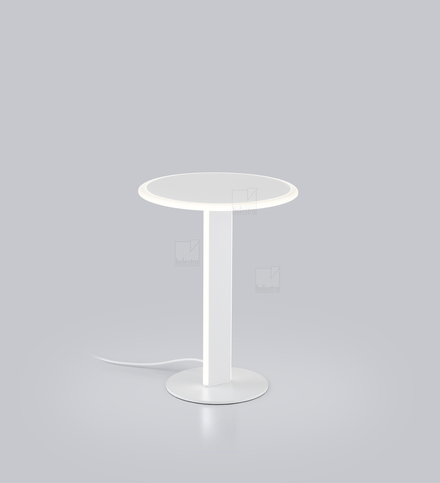 Helestra VAYA  lampe de table aluminium blanc mat