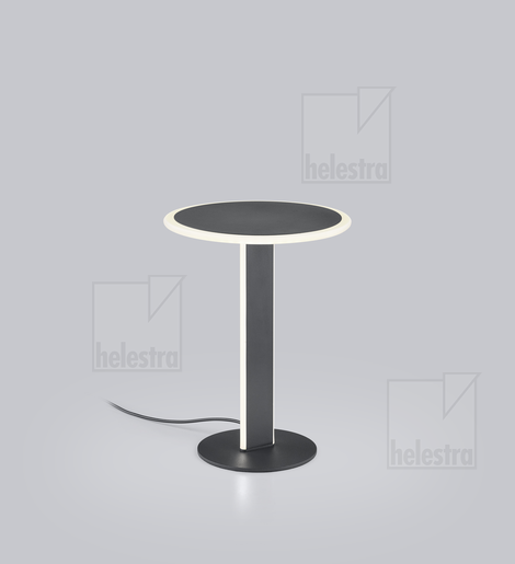 Helestra VAYA  table luminaire aluminium mat black