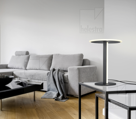 Helestra VAYA  table luminaire aluminium mat black
