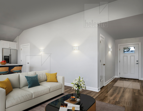 Helestra VID  wall luminaire aluminium mat white