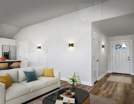 Helestra VID  wall luminaire aluminium black -gold