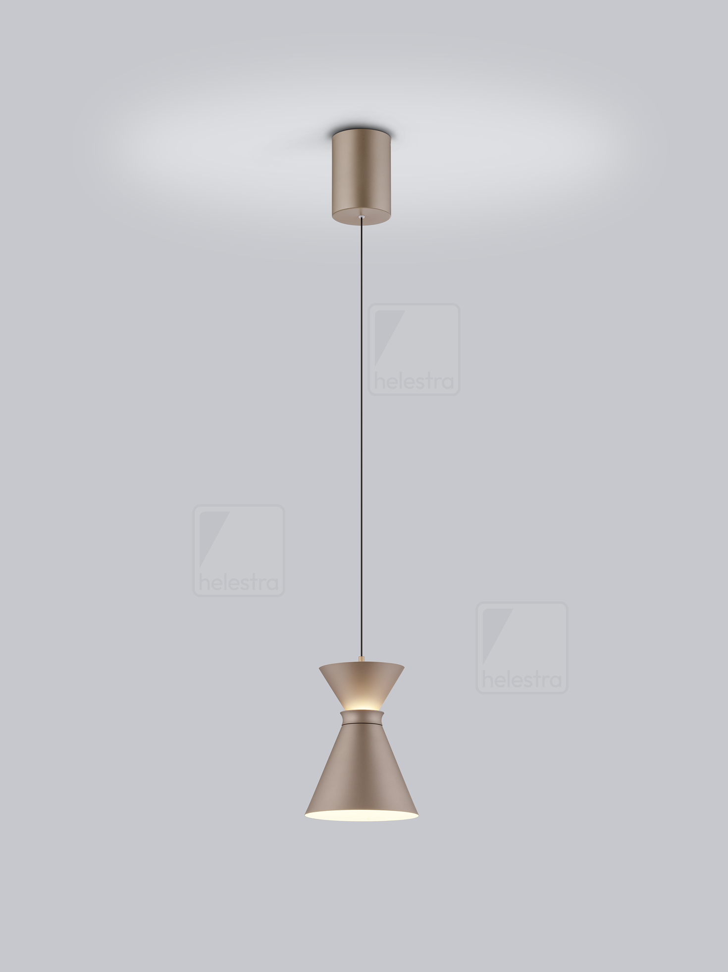 Helestra LUK  Pendelleuchte Aluminium coffee