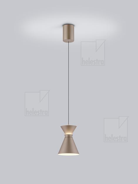 Helestra LUK  pendant luminaire aluminium coffee