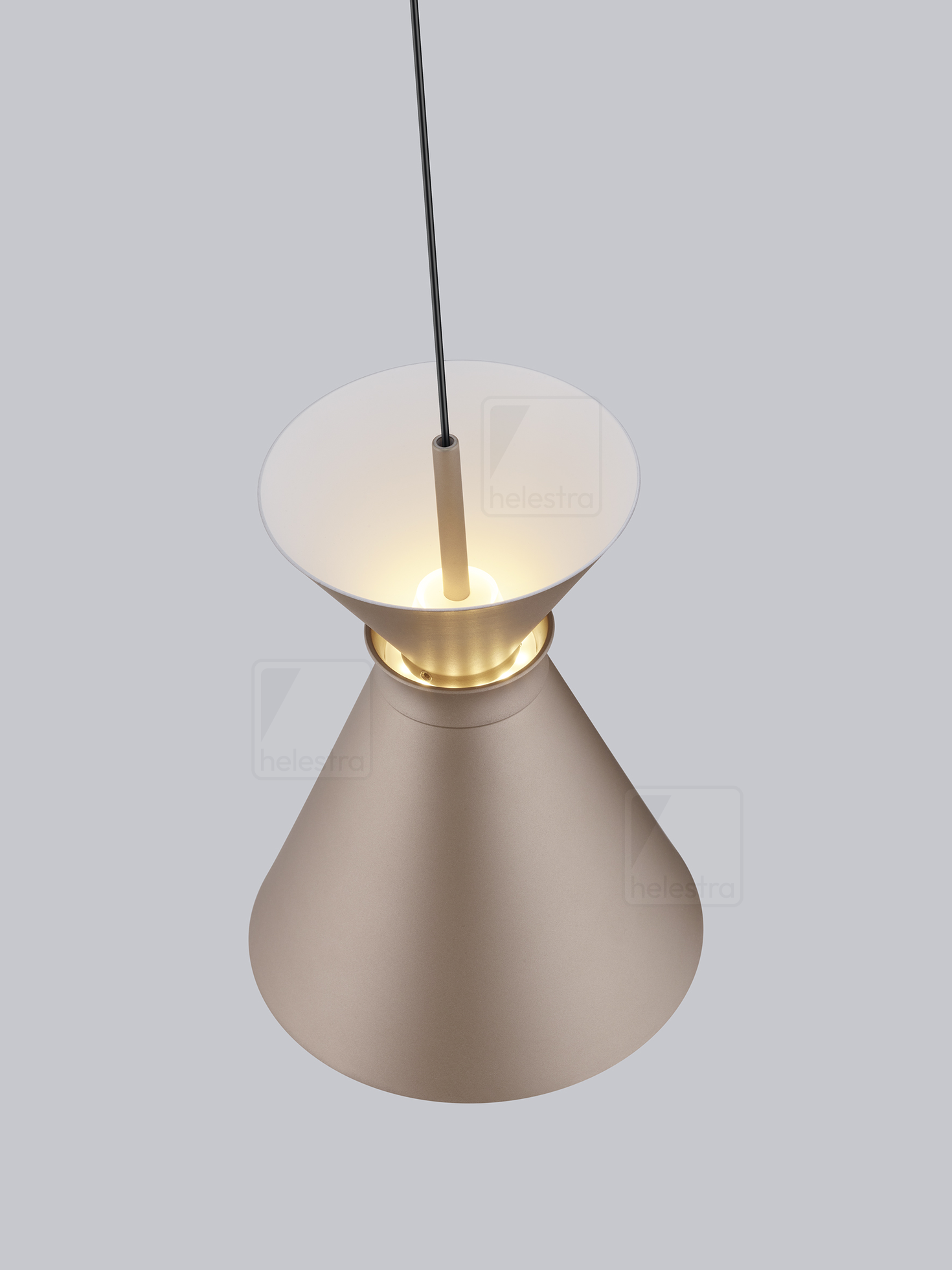 Helestra LUK  Pendelleuchte Aluminium coffee