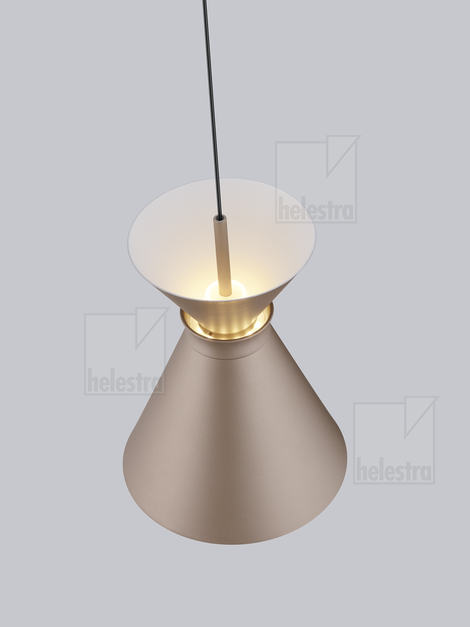Helestra LUK  pendant luminaire aluminium coffee