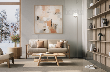Helestra BONO  floor luminaire steel coffee