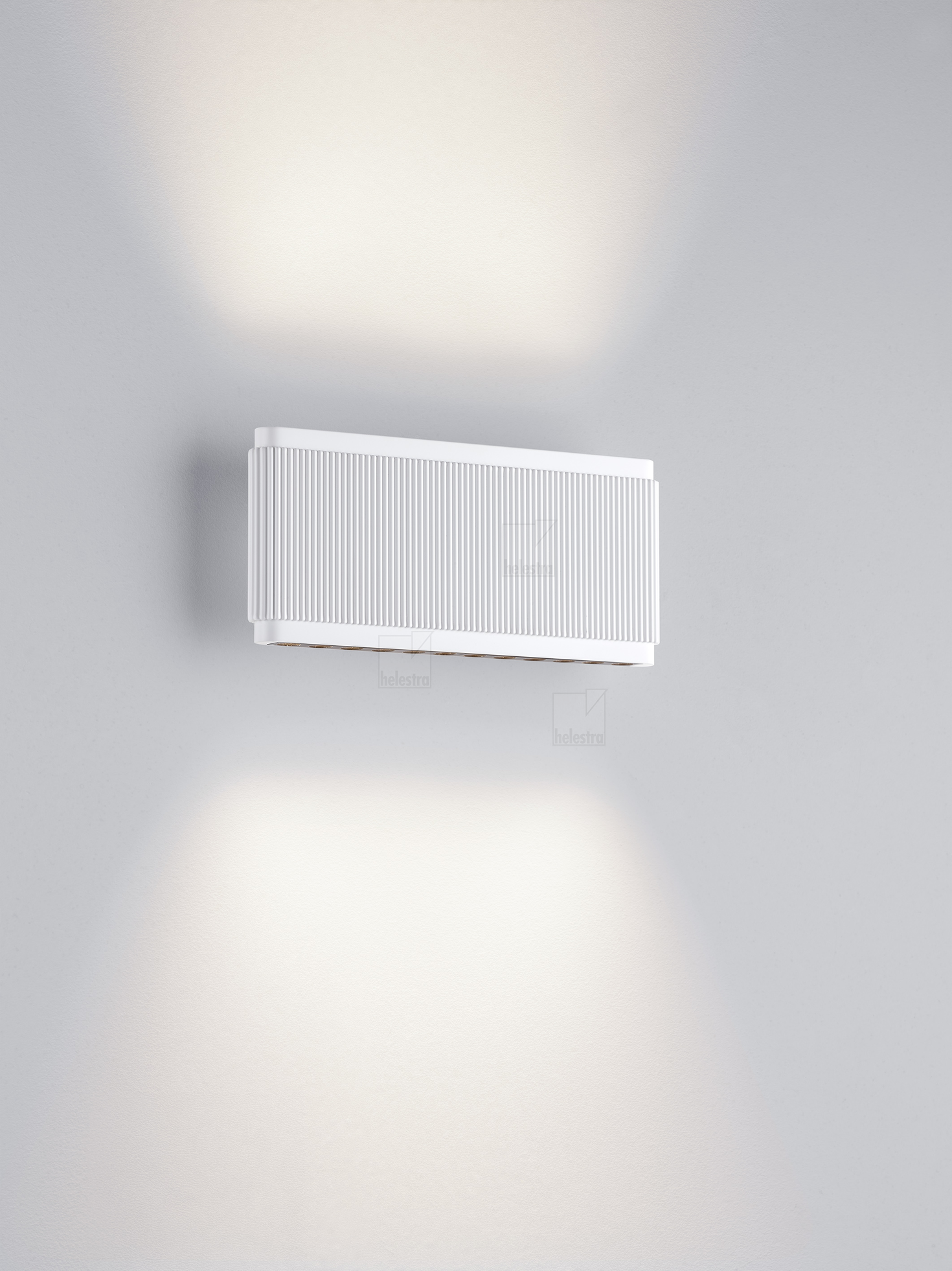 Helestra KOBE  applique aluminium blanc mat