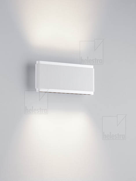 Helestra KOBE  wall luminaire aluminium mat white