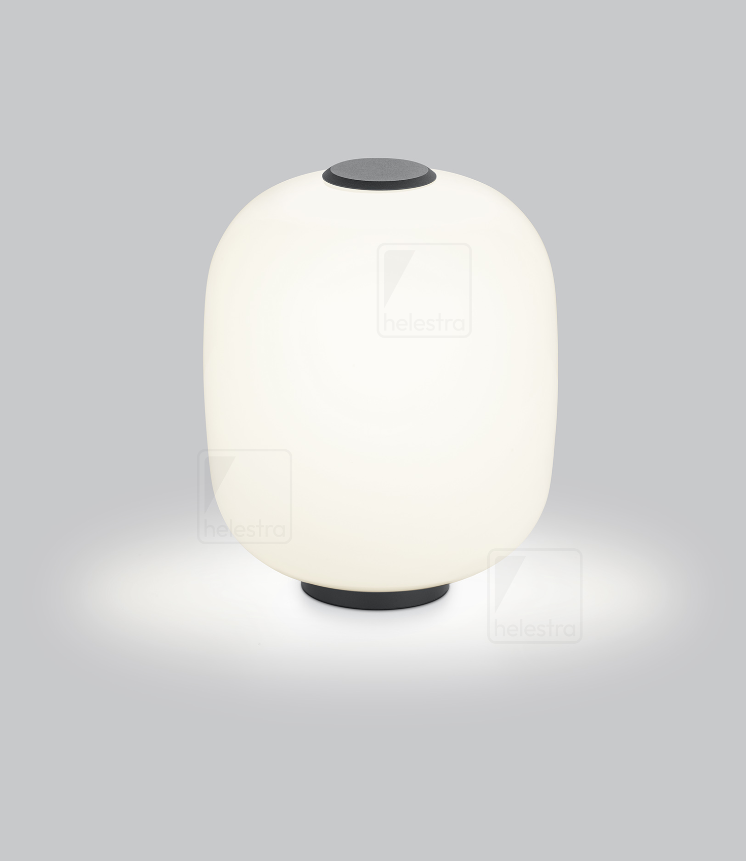 Helestra MILO  lampe de table aluminium noir mat
