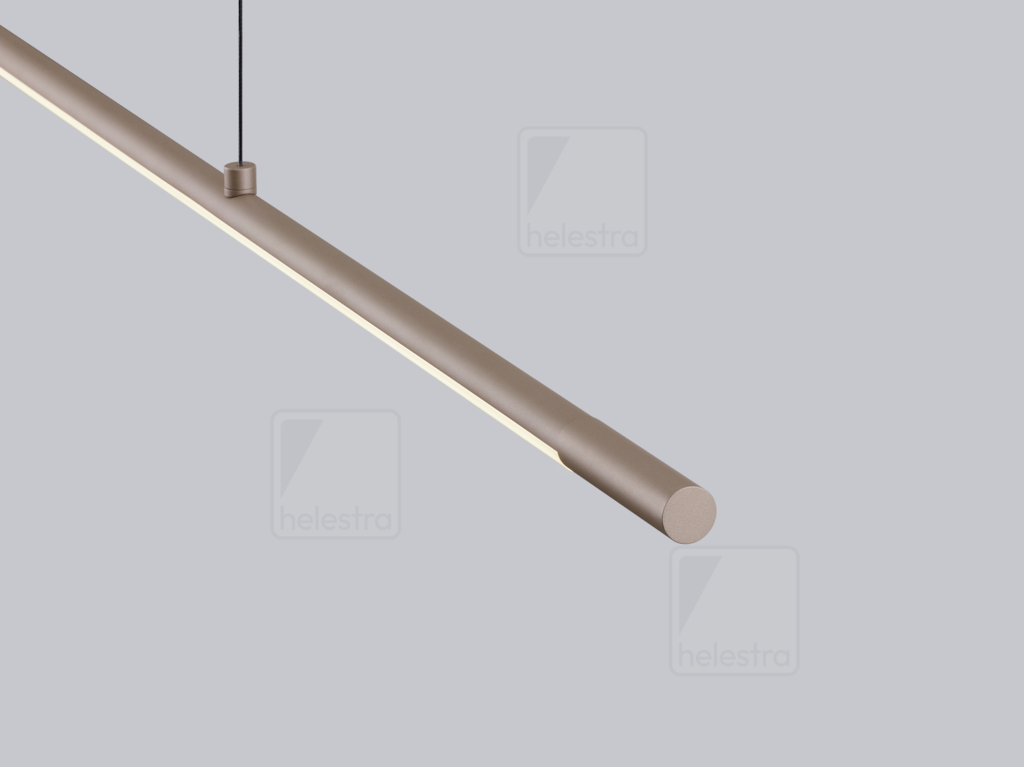 Helestra LEDA  suspension lumineuse aluminium Café 