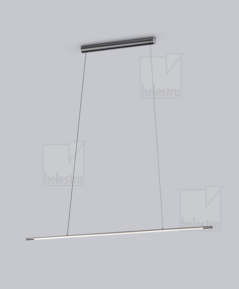 Helestra LEDA  Pendelleuchte Aluminium titangrau eloxiert