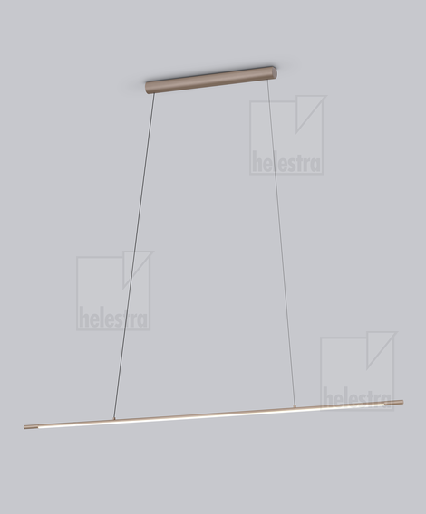 Helestra LEDA  Pendelleuchte Aluminium coffee
