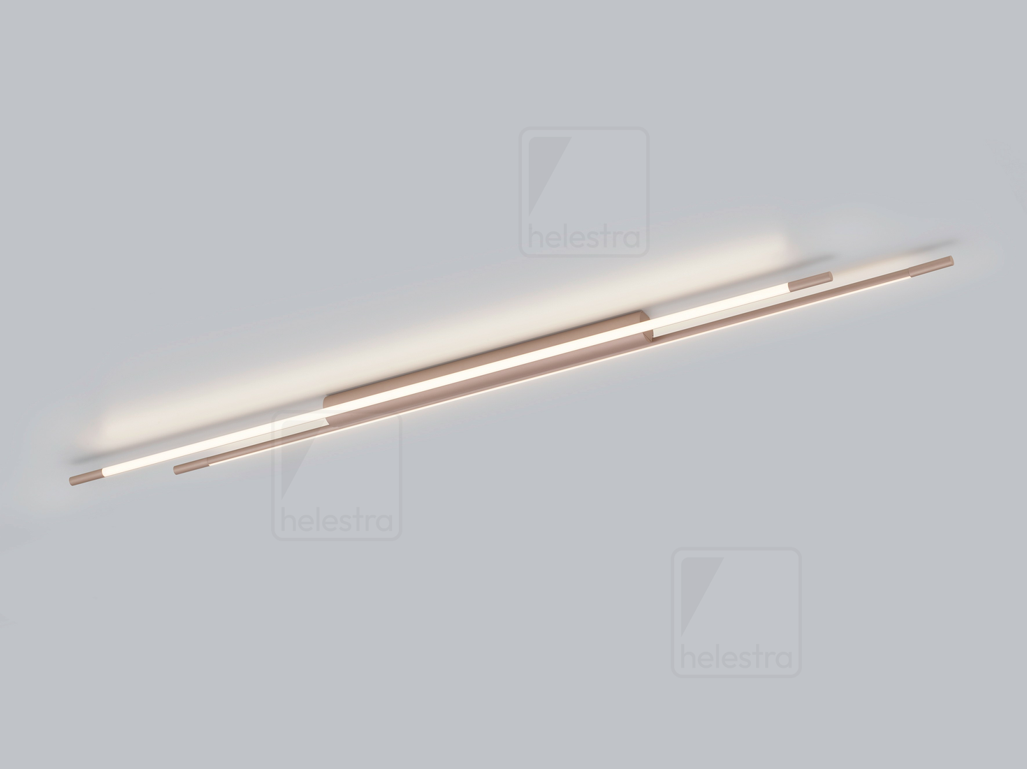 Helestra LEDA  Plafonnier aluminium Café 