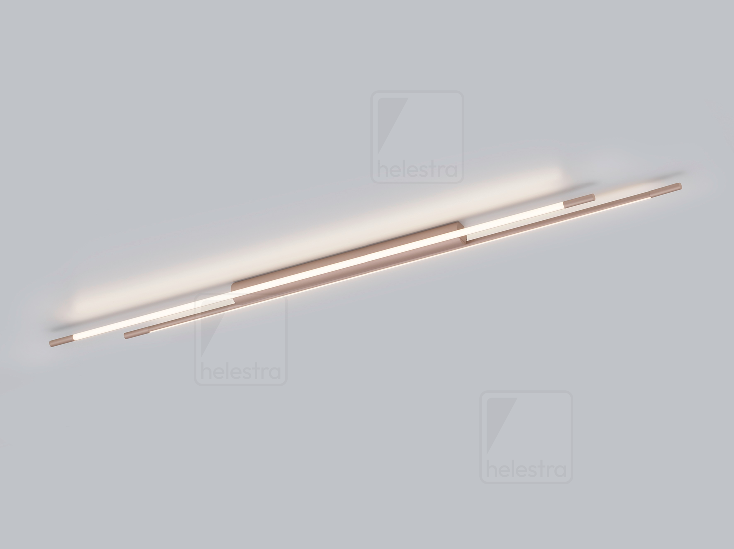 Helestra LEDA  Deckenleuchte Aluminium coffee