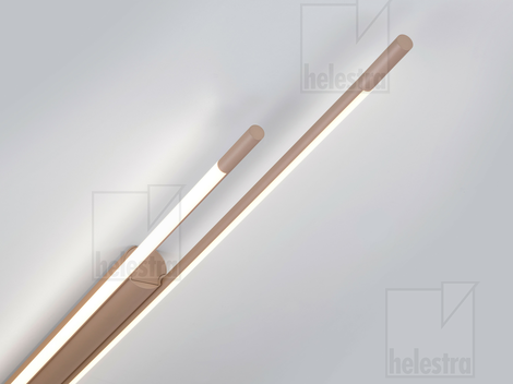 Helestra LEDA  ceiling luminaire aluminium coffee