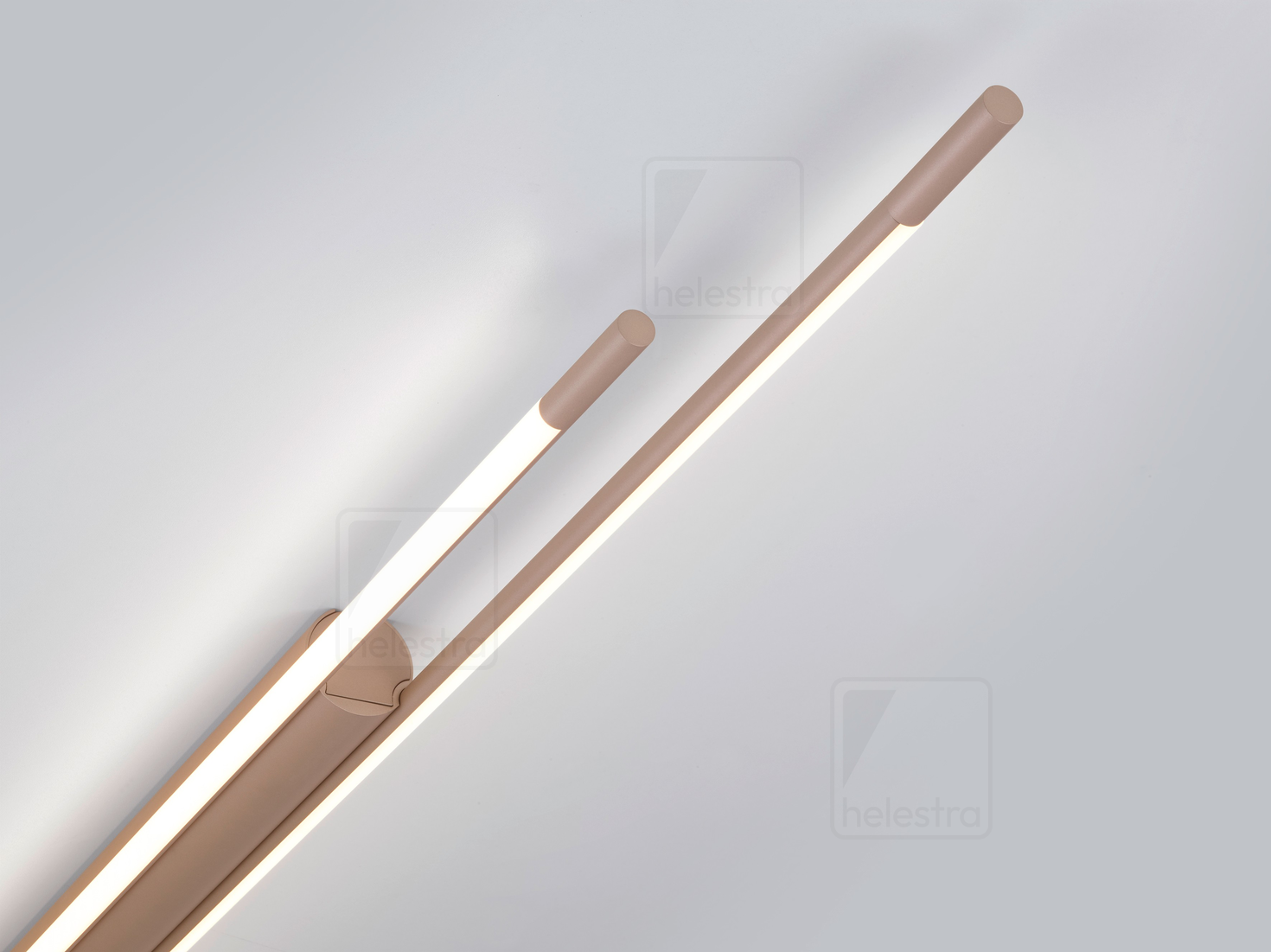 Helestra LEDA  Deckenleuchte Aluminium coffee