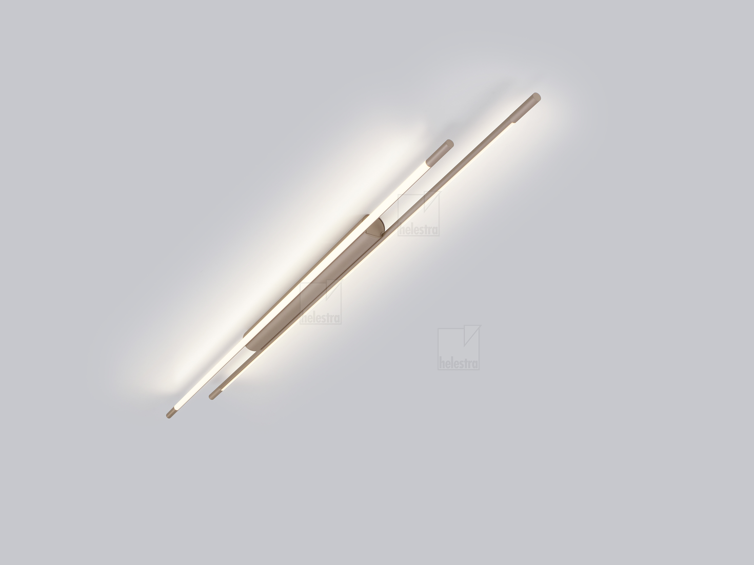 Helestra LEDA  Plafonnier aluminium Café 