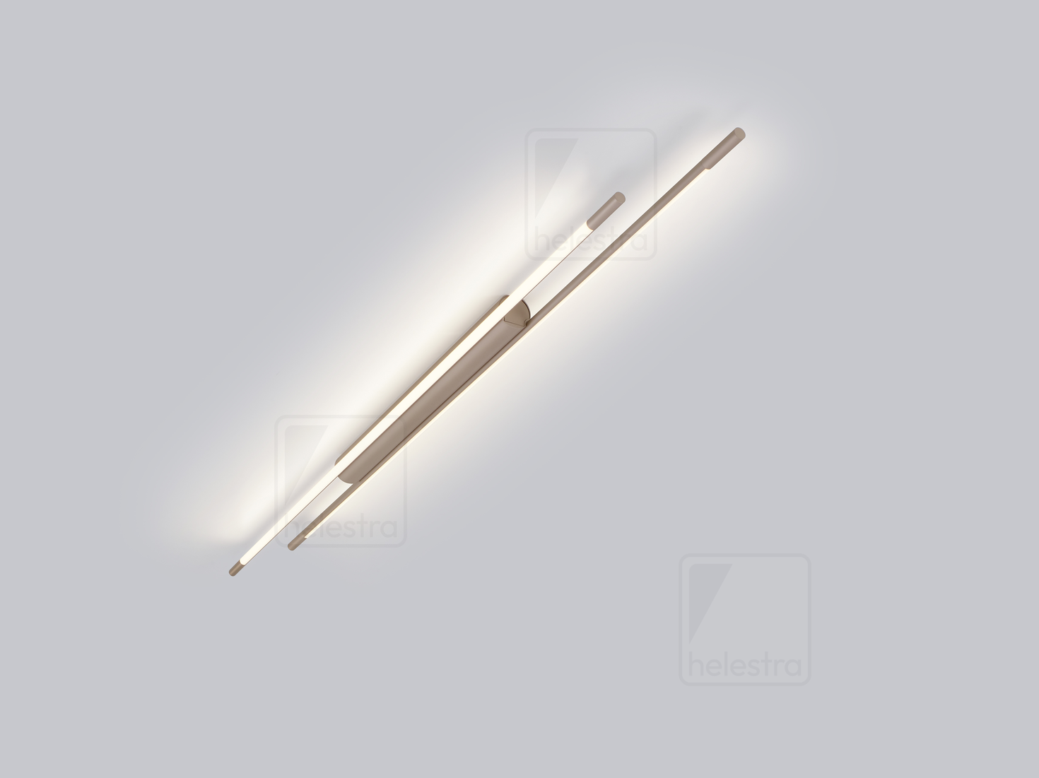 Helestra LEDA  Deckenleuchte Aluminium coffee
