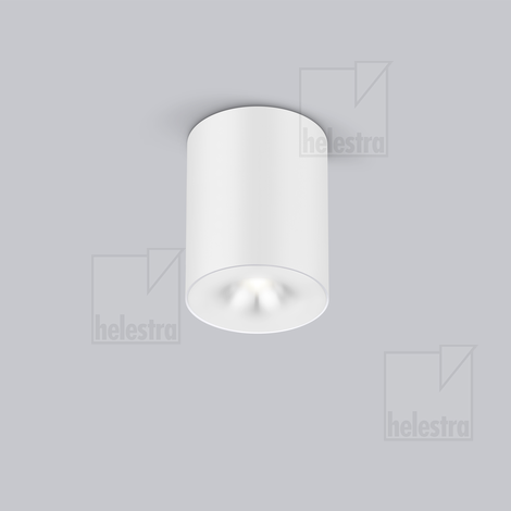 Helestra NIO  ceiling luminaire aluminium mat white