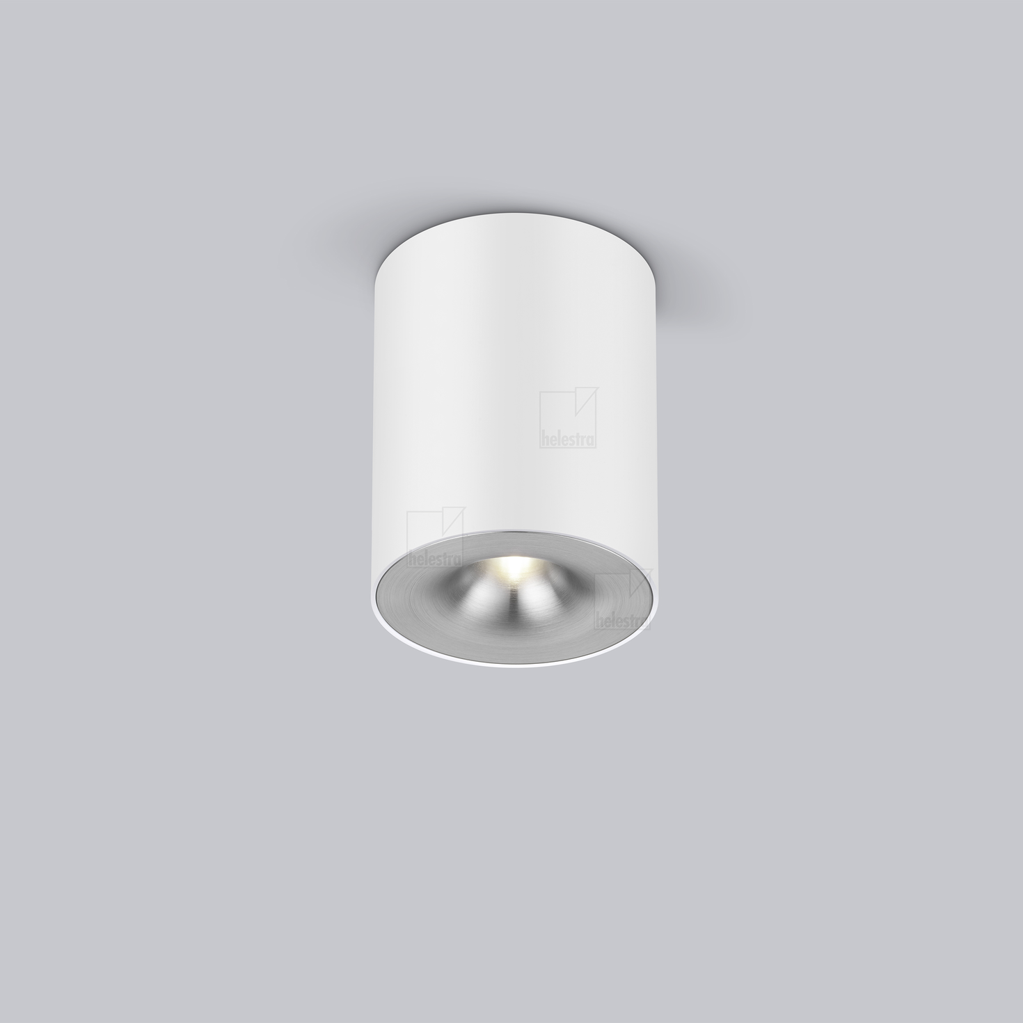 Helestra NIO  Deckenleuchte Aluminium mattweiß