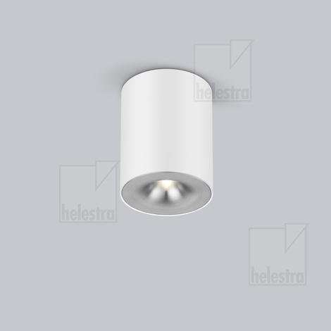 Helestra NIO  ceiling luminaire aluminium mat white