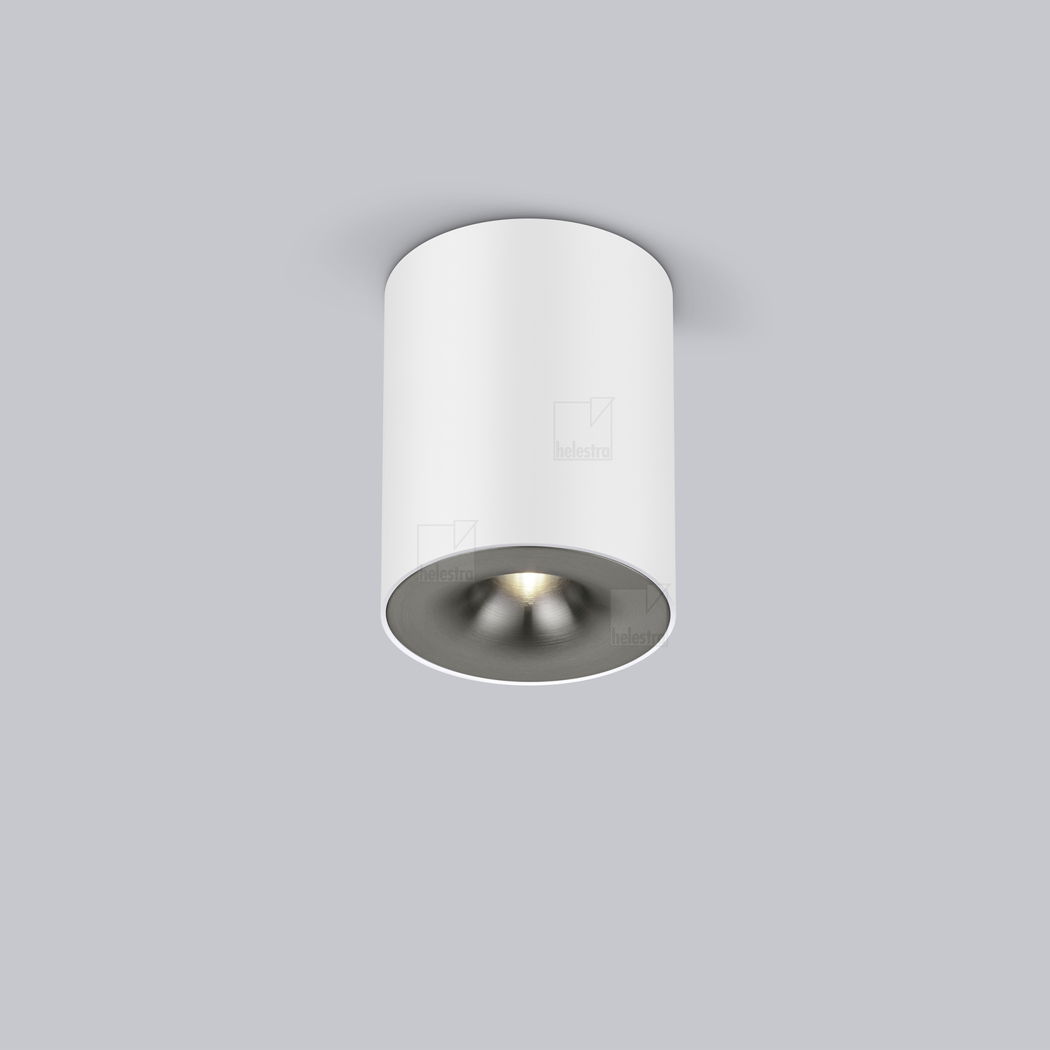 Helestra NIO  Deckenleuchte Aluminium mattweiß