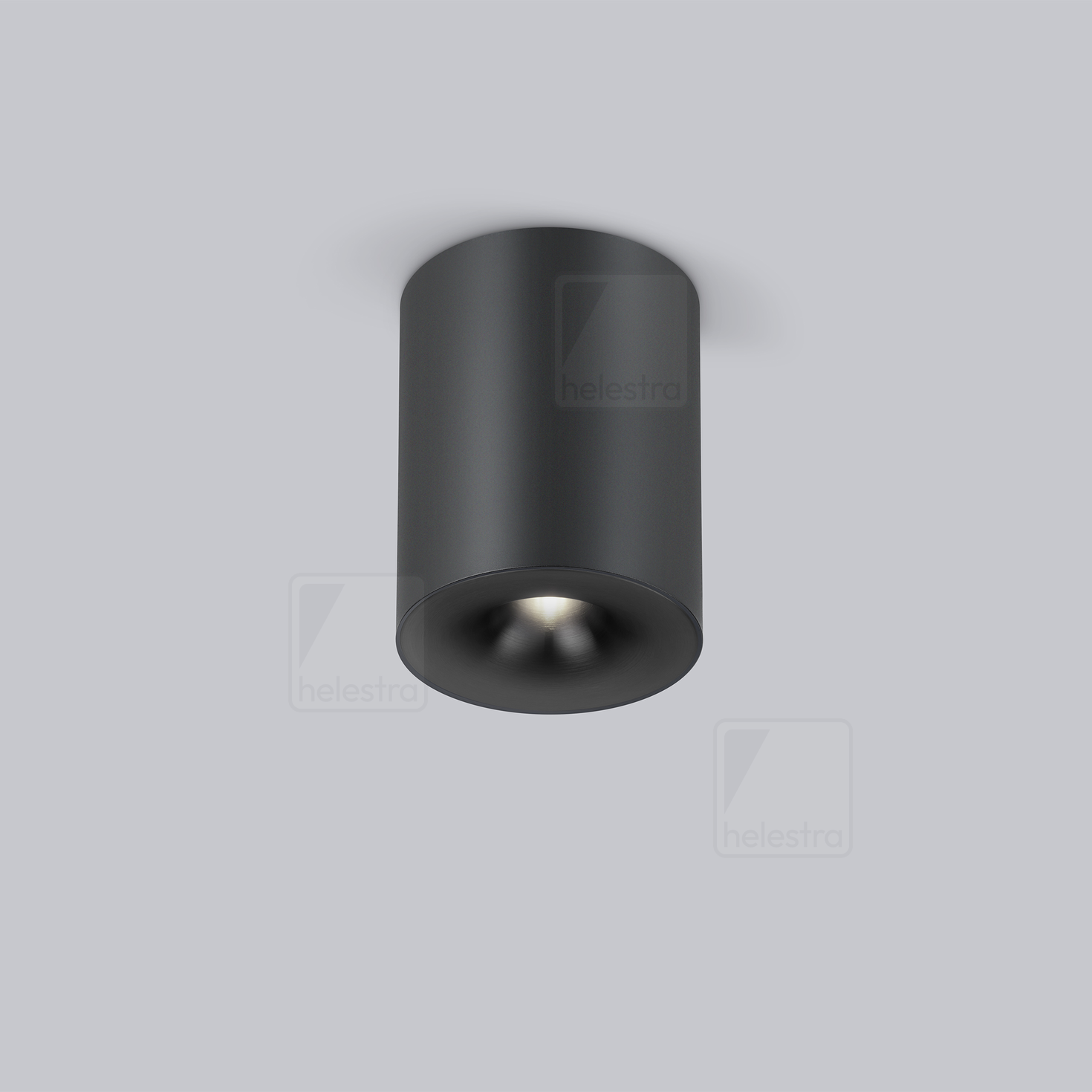 Helestra NIO  Plafonnier aluminium noir mat
