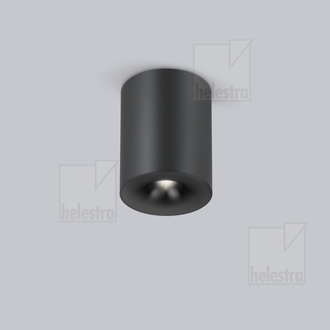 Helestra NIO  ceiling luminaire aluminium mat black