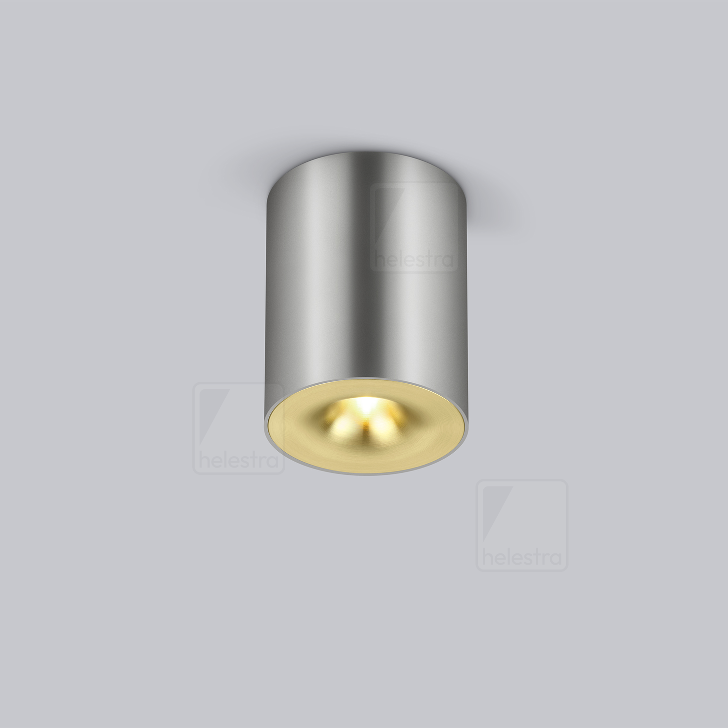 Helestra NIO  Plafonnier aluminium aluminium anodisé