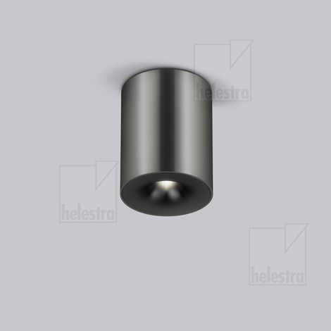 Helestra NIO  ceiling luminaire aluminium titangrau eloxiert