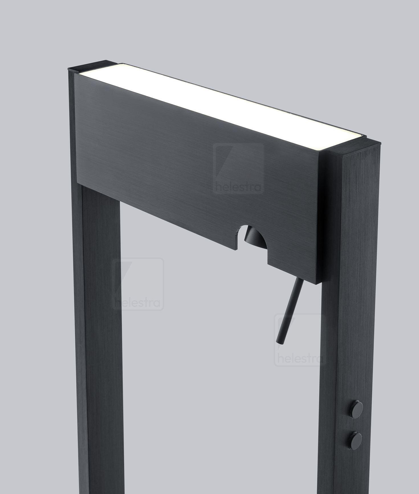Helestra TOKI  lampadaire Acier noir