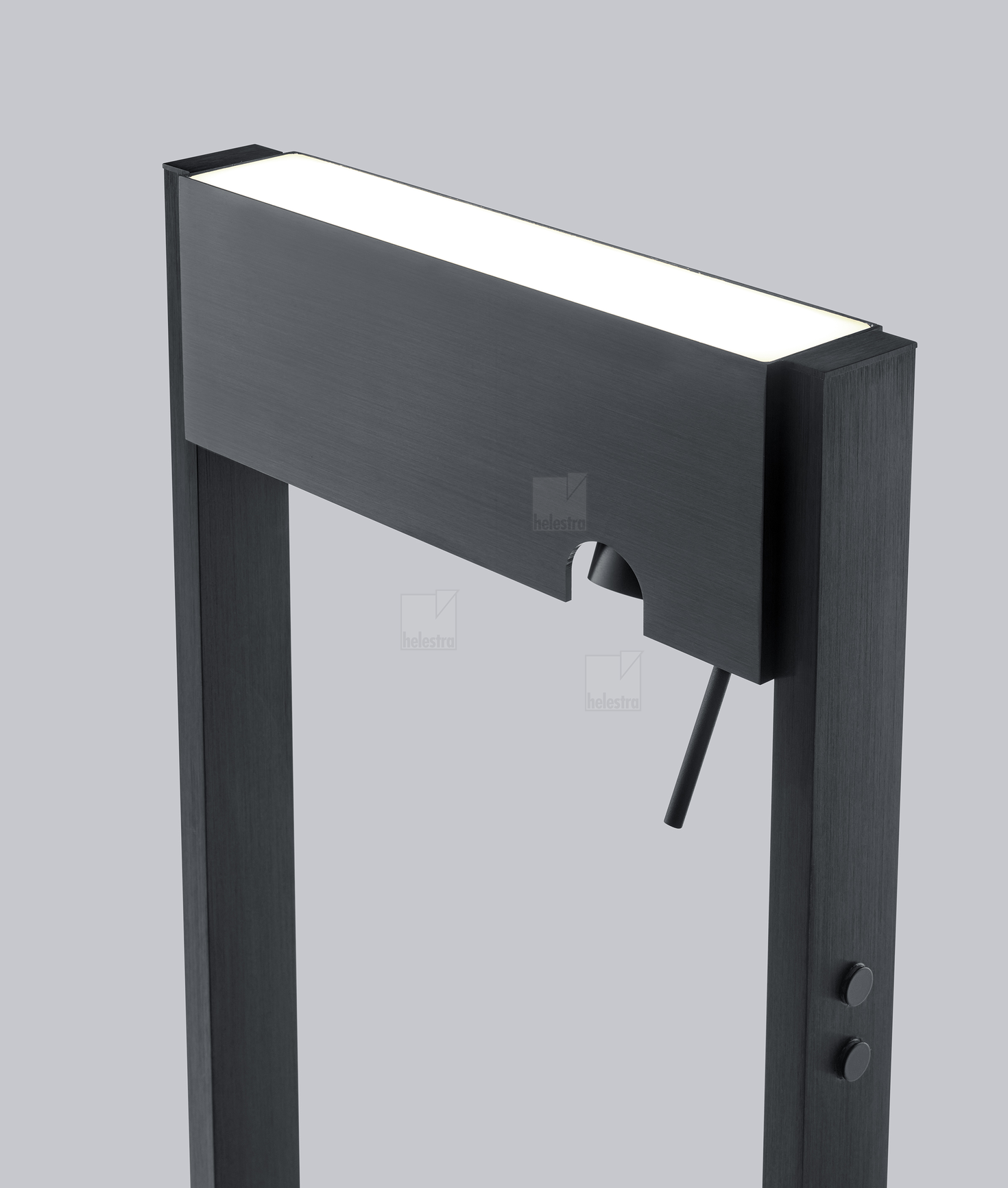 Helestra TOKI  lampadaire Acier noir