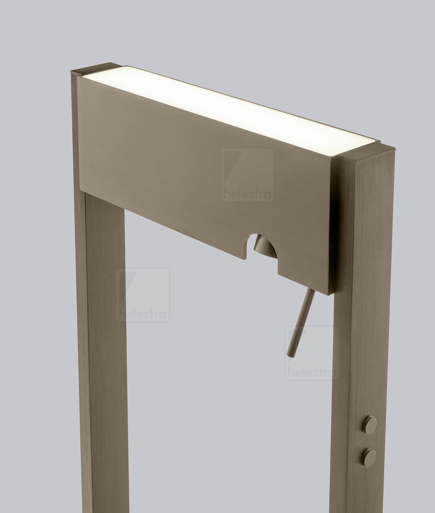 Helestra TOKI  lampadaire Acier Café 