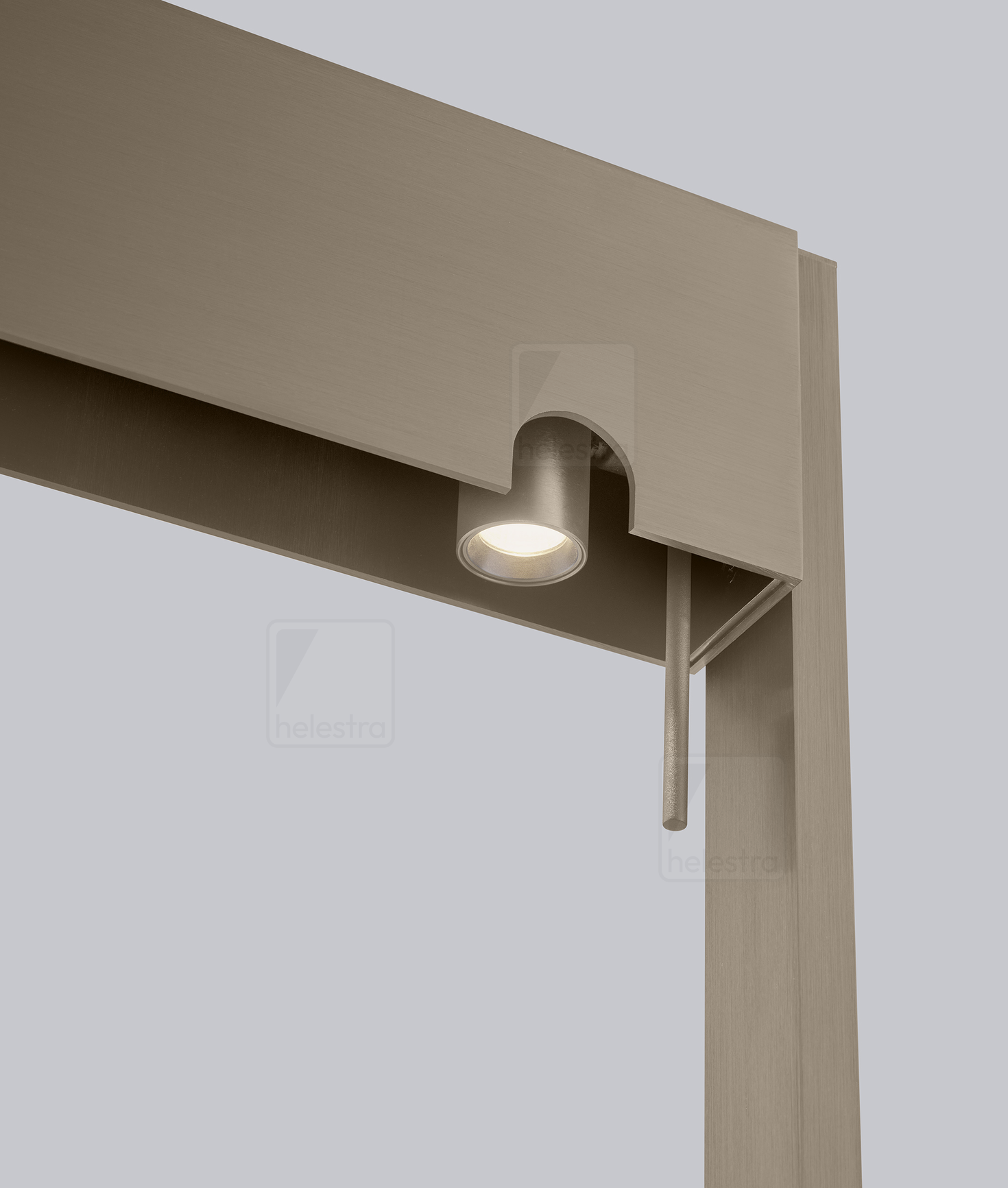 Helestra TOKI  lampadaire Acier Café 