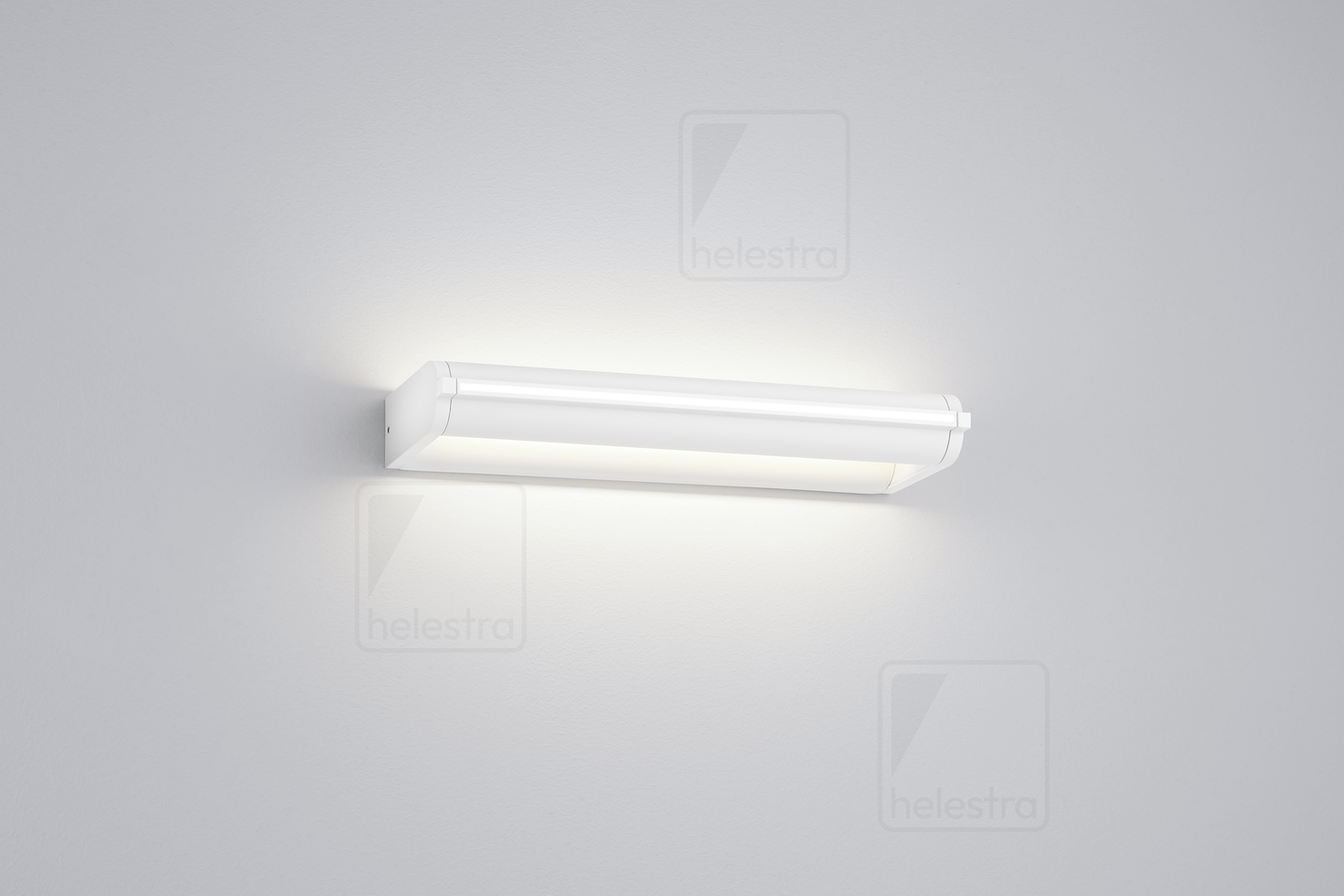 Helestra CIS  wall luminaire aluminium mattweiss