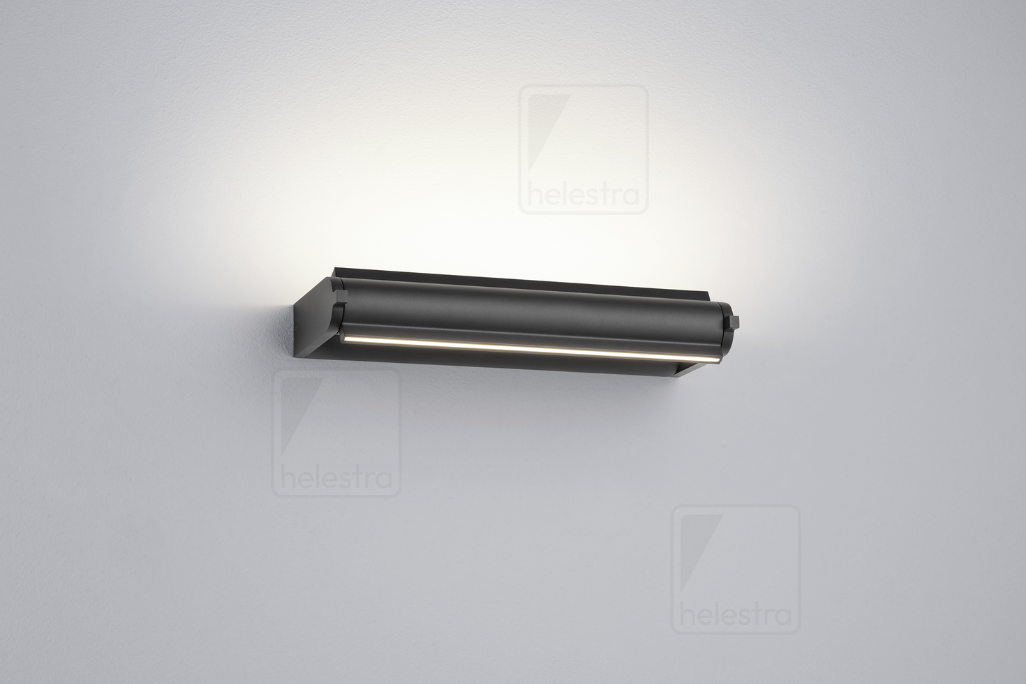 Helestra CIS  lampada a parete alluminio nero opaco