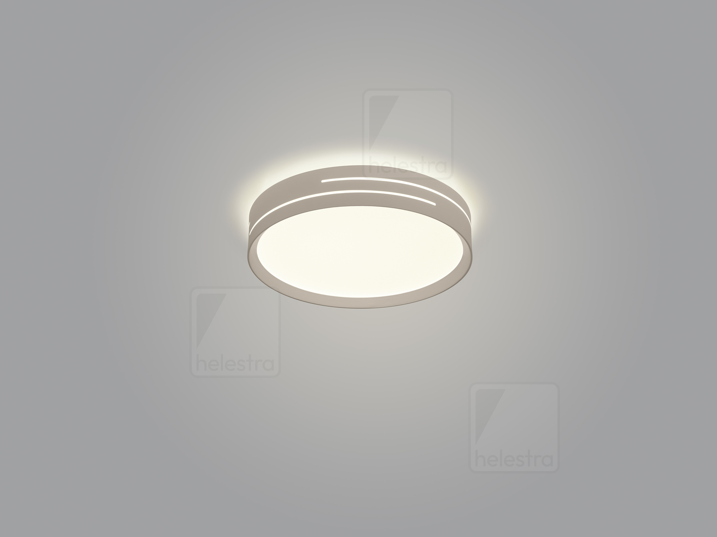 Helestra ENIO+  lampada soffitto alluminio Caffè 