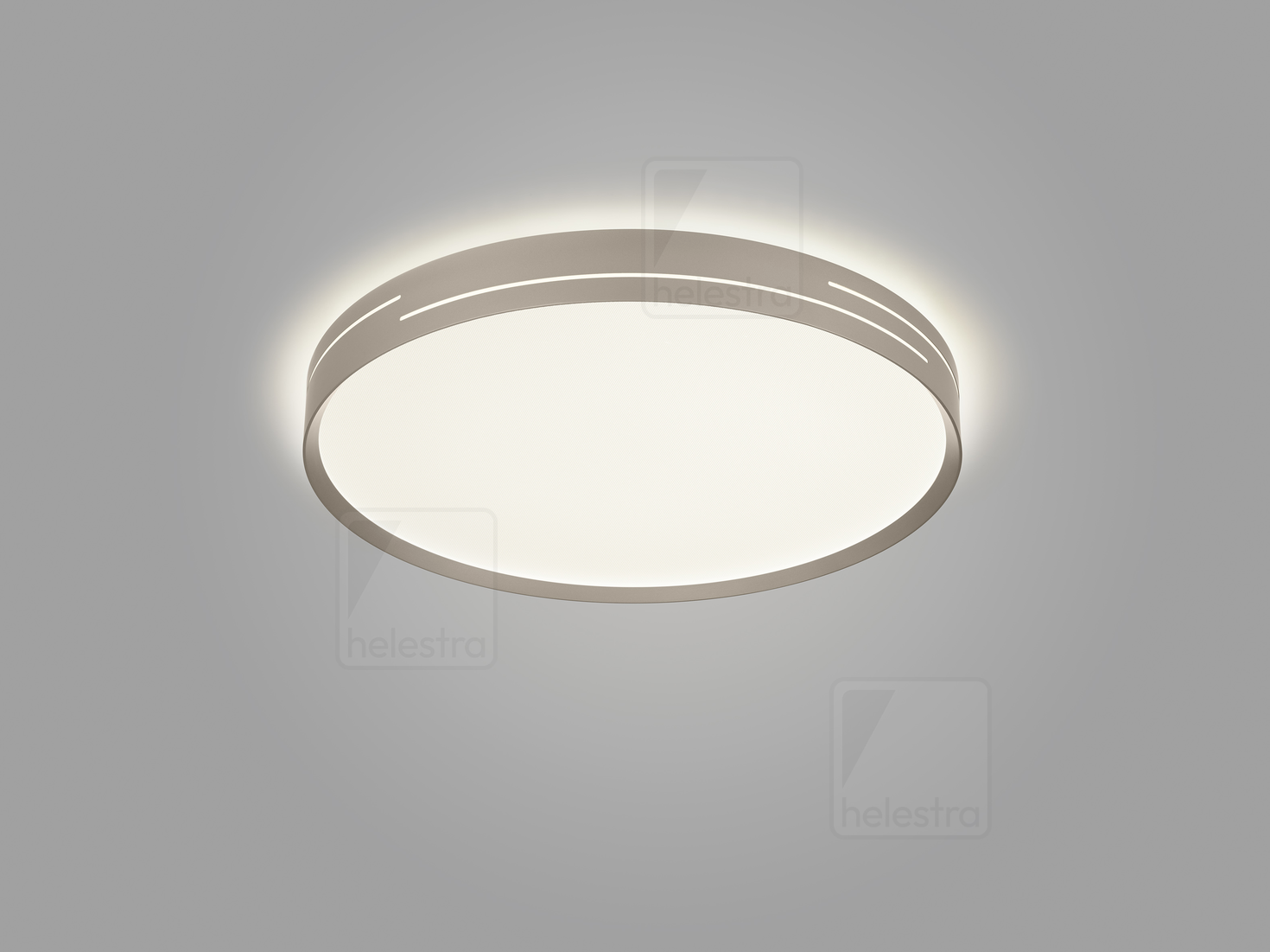 Helestra ENIO+  lampada soffitto alluminio Caffè 